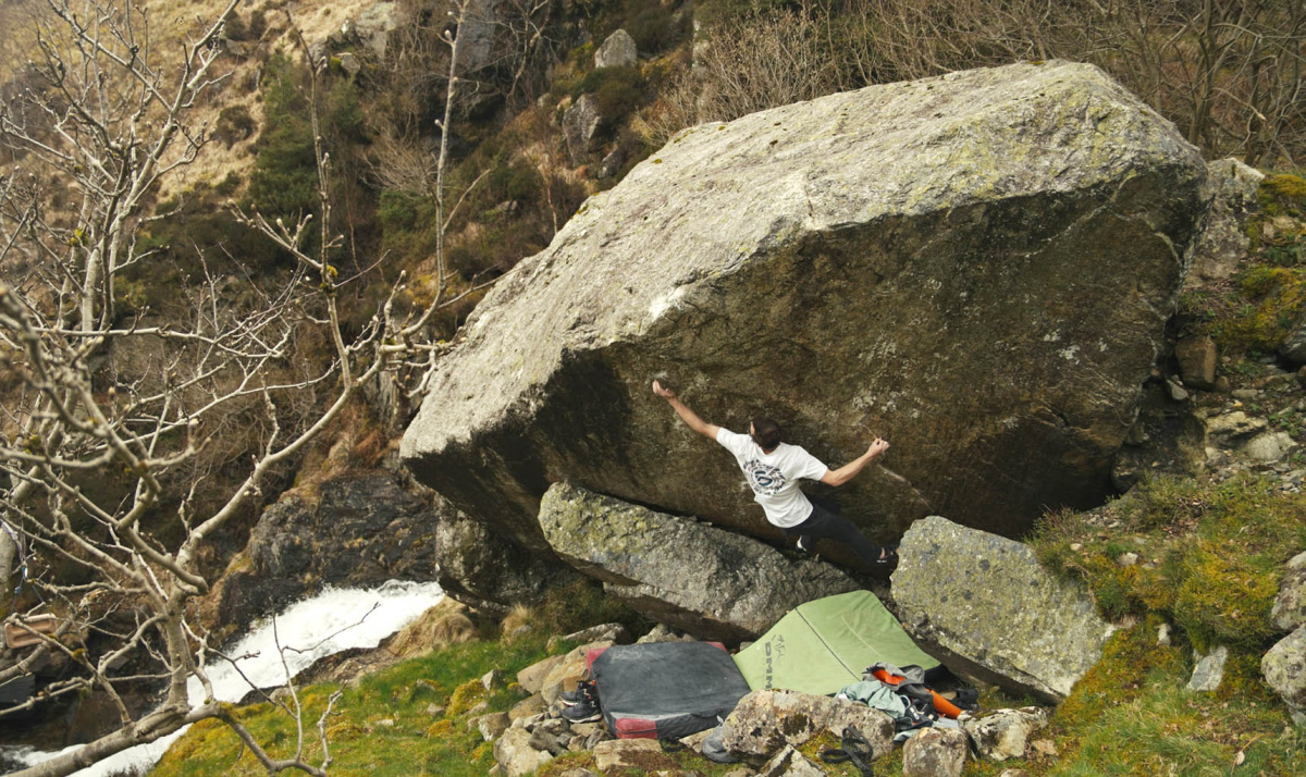 Will Bosi on Spots of Time (Font 9A). Photo: Band of Birds